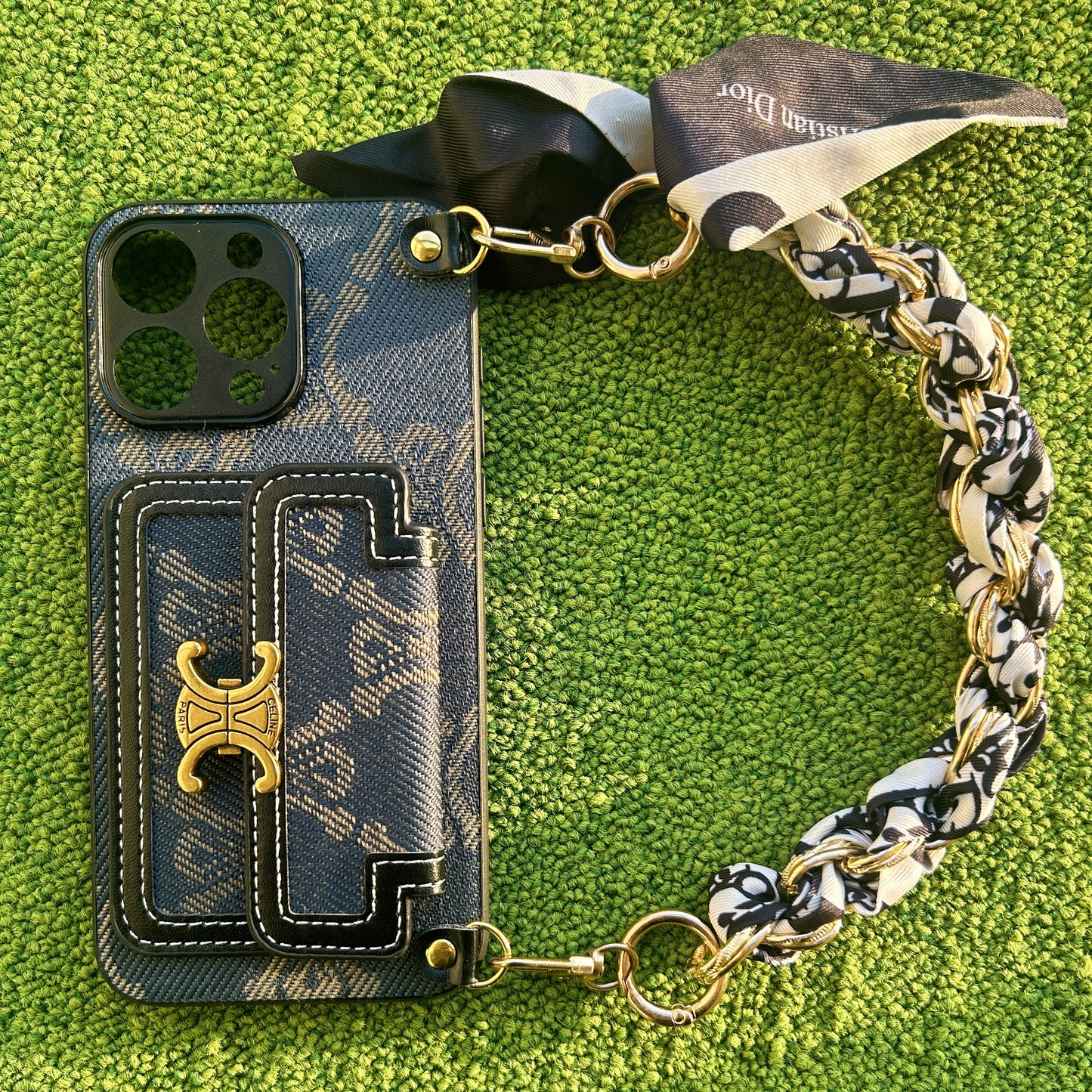 Celine phone case with strap