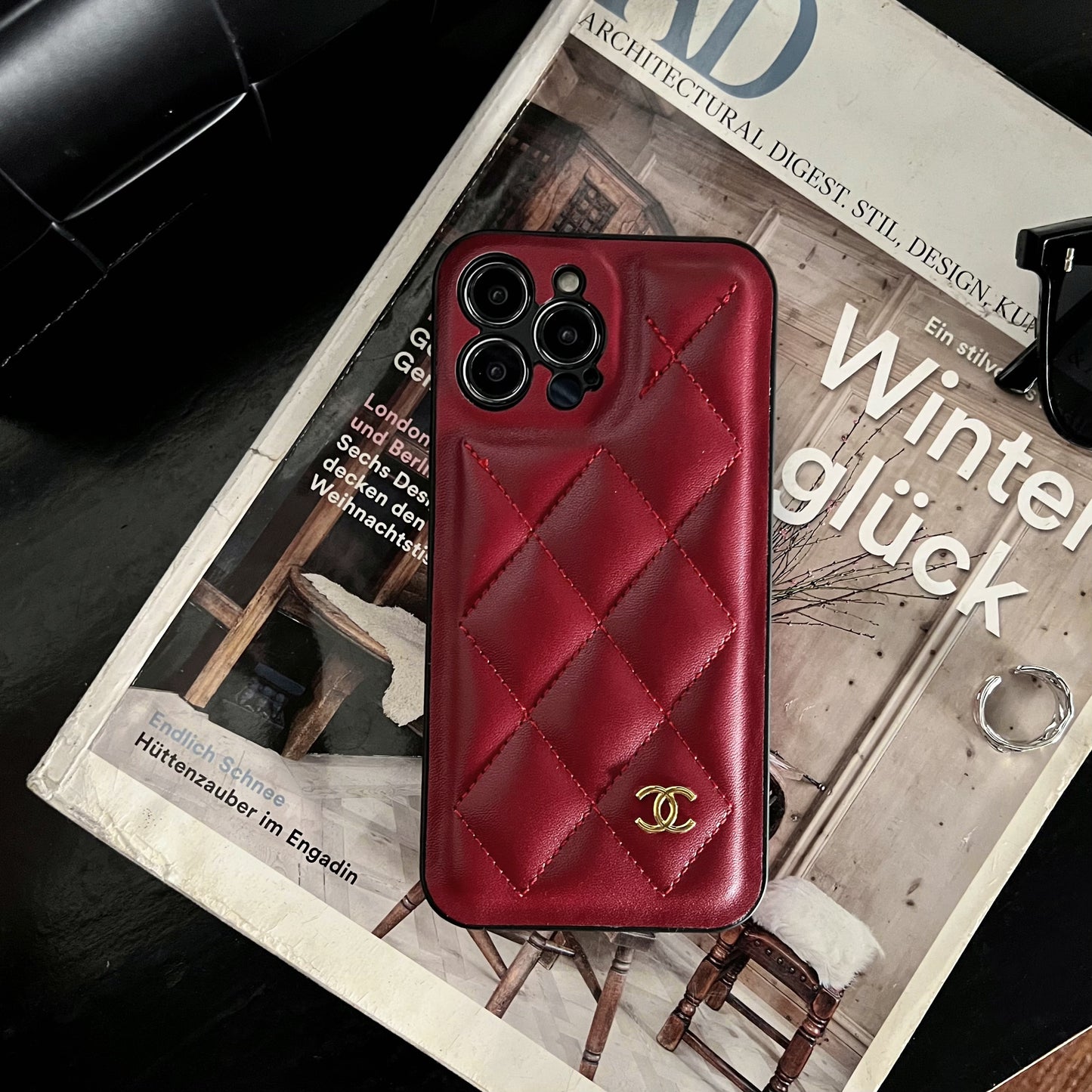 Handmade Second Chanel Leather Phone case