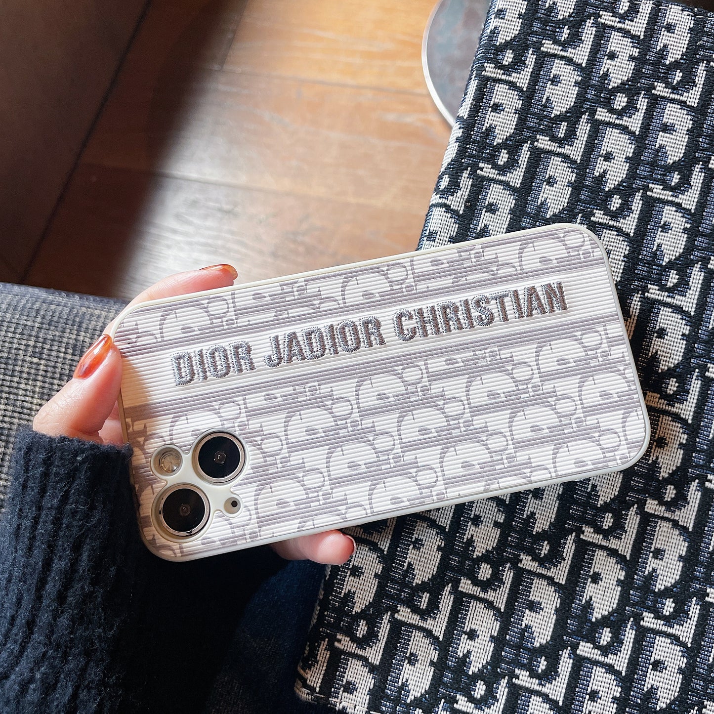 Dior iPhone Case-Original Dior Leather Phone case