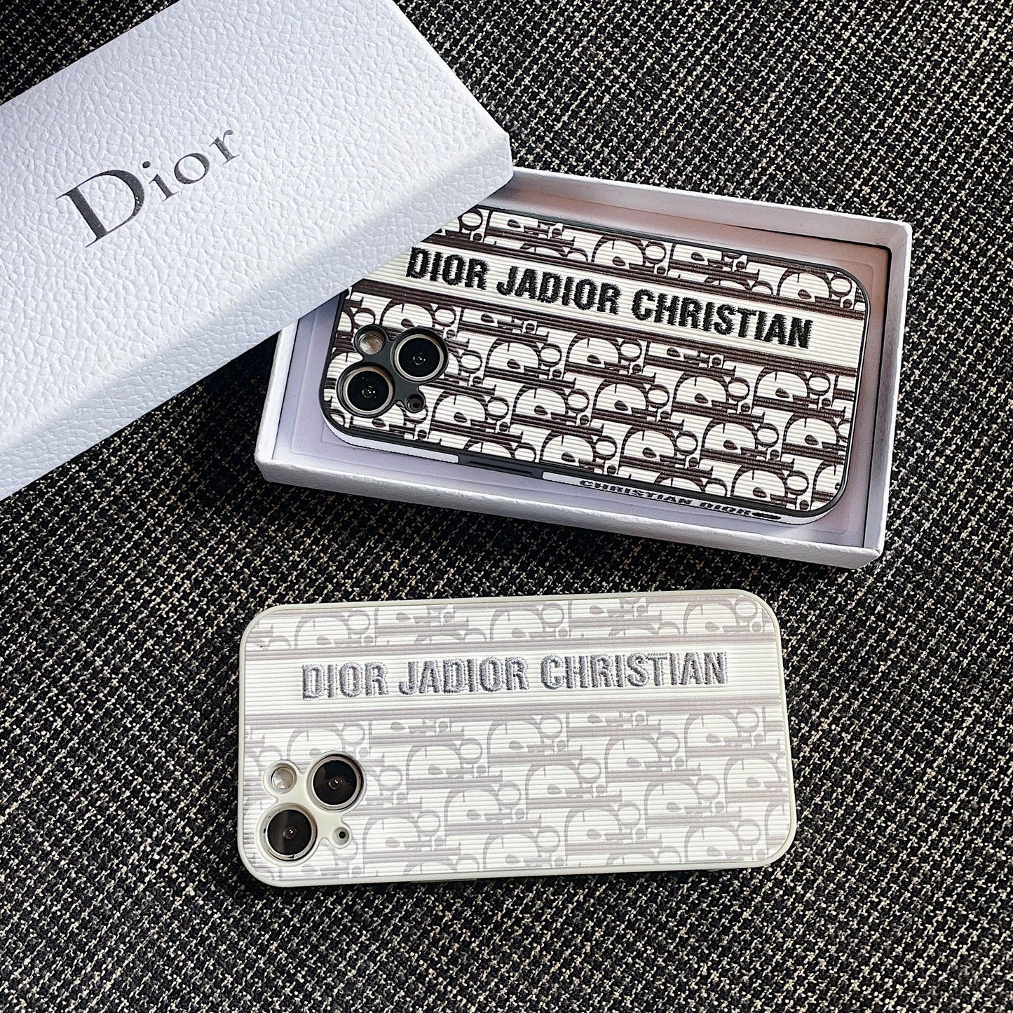 Dior iPhone Case-Original Dior Leather Phone case