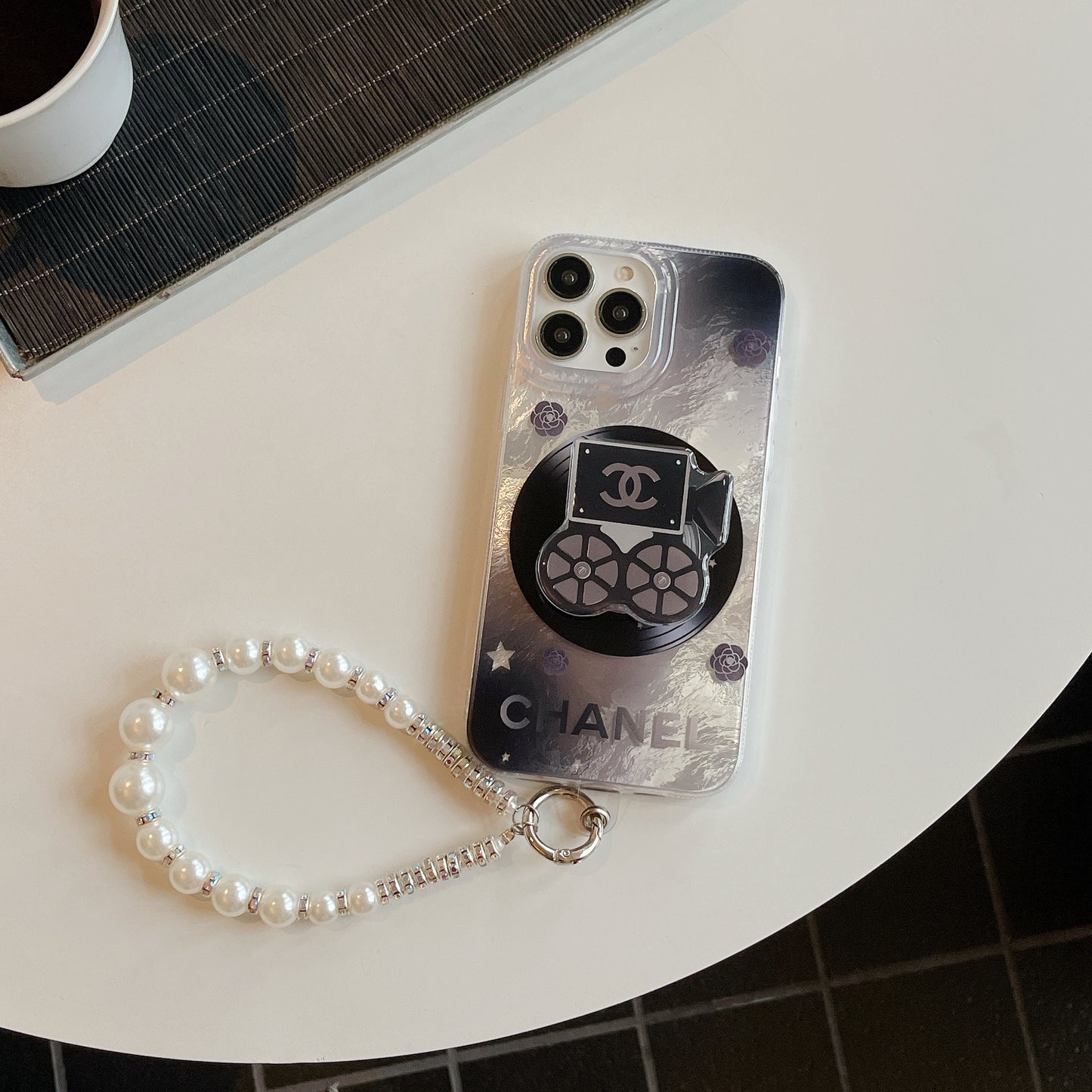 Chanel iPhone 16 case-Chanel phone case with chain