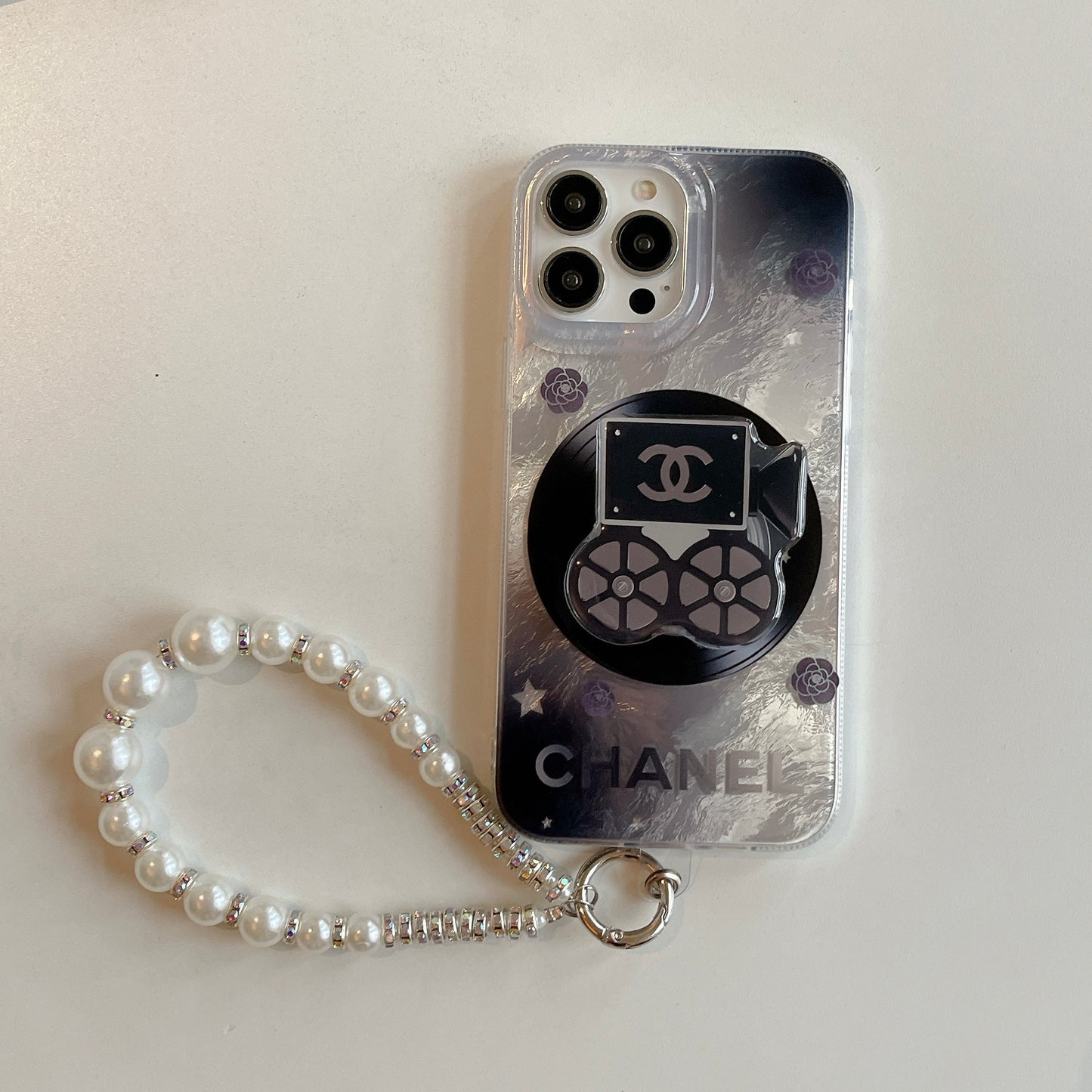 Chanel iPhone 16 case-Chanel phone case with chain