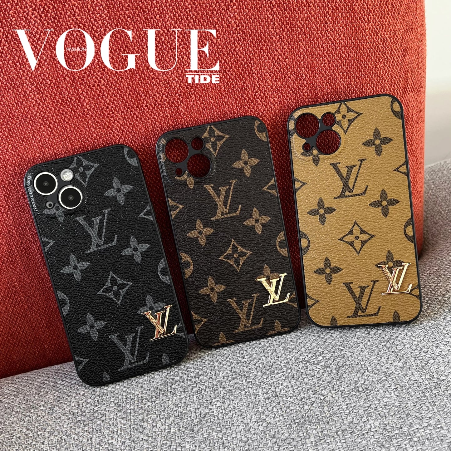 LV iPhone Case_Gold LV Phone Case