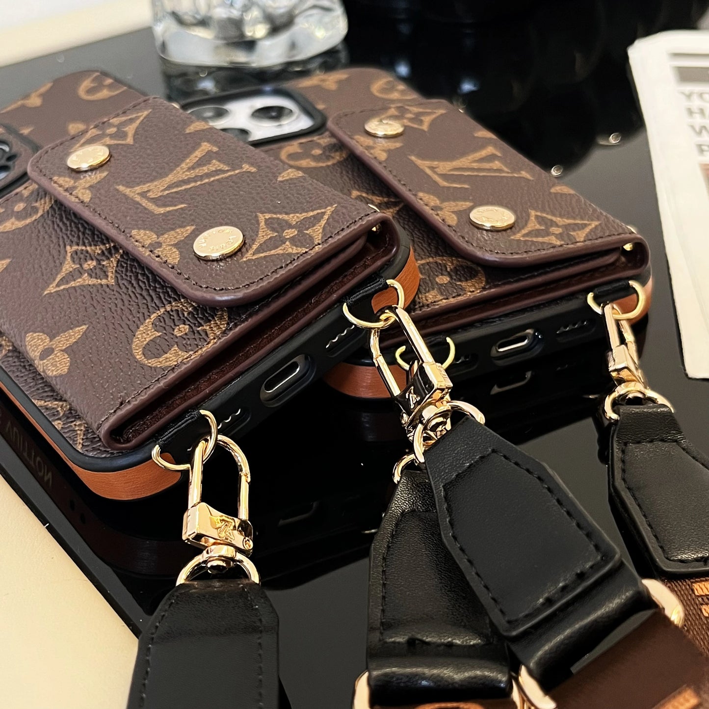 LV second hand phone card case