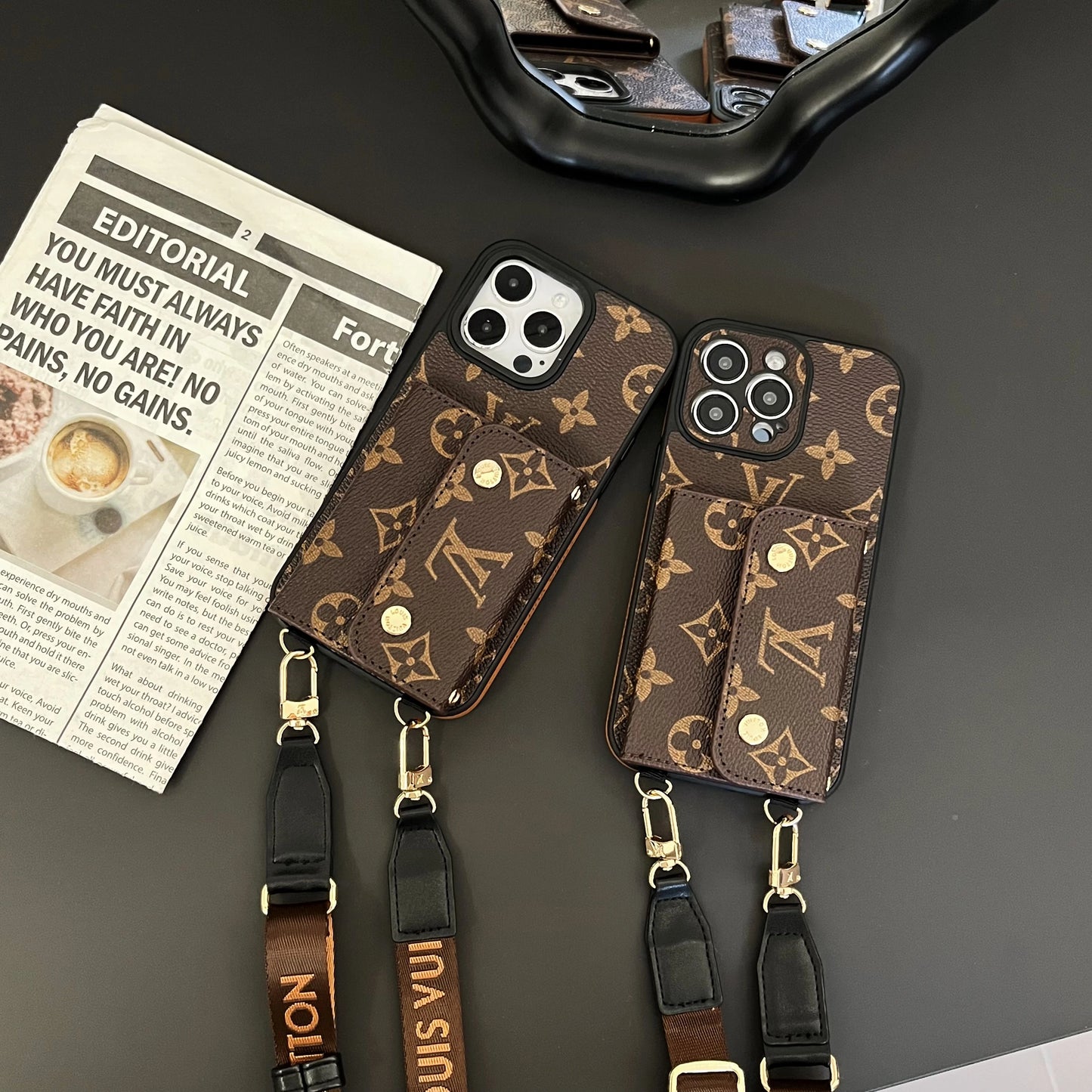 LV second hand phone card case