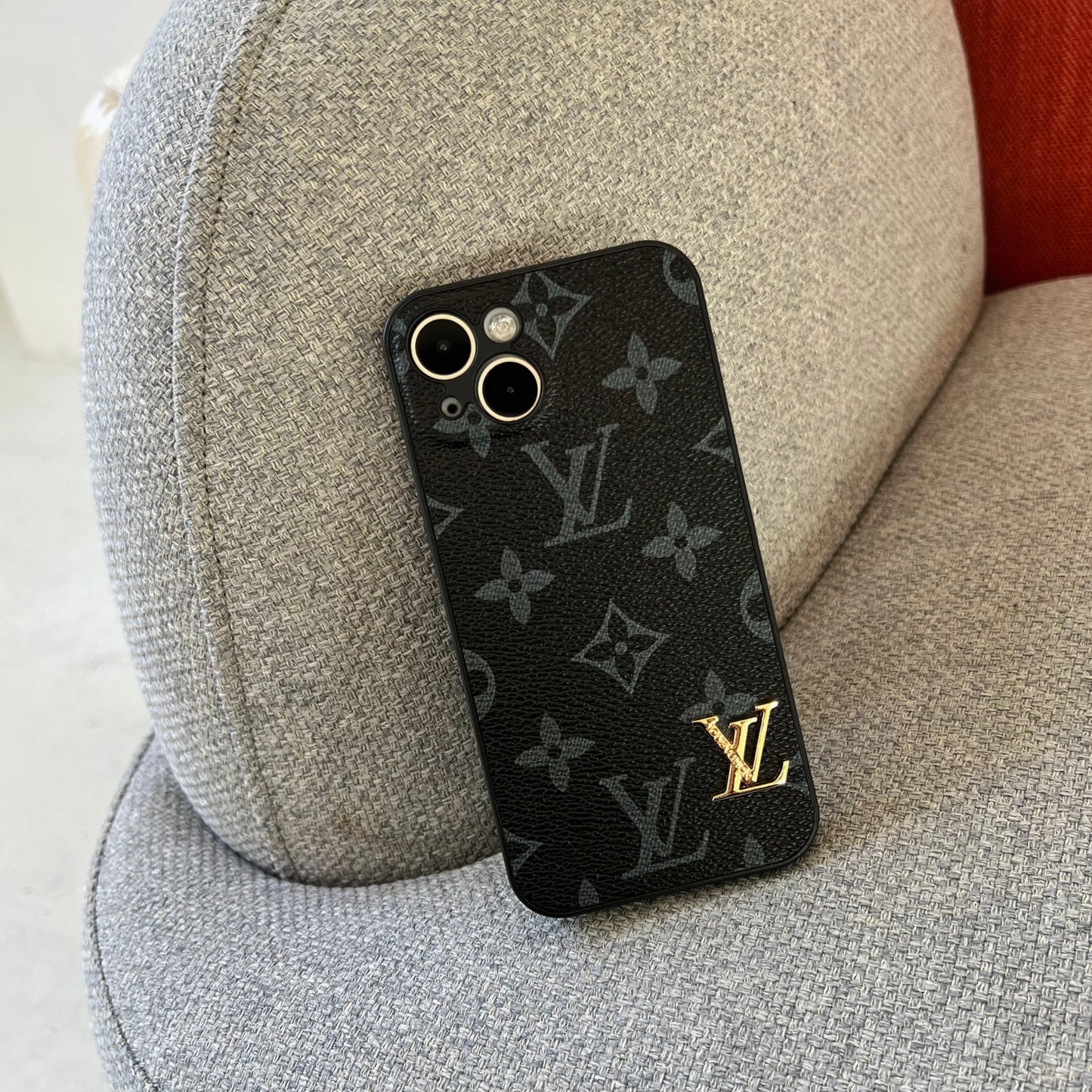 LV iPhone Case_Gold LV Phone Case