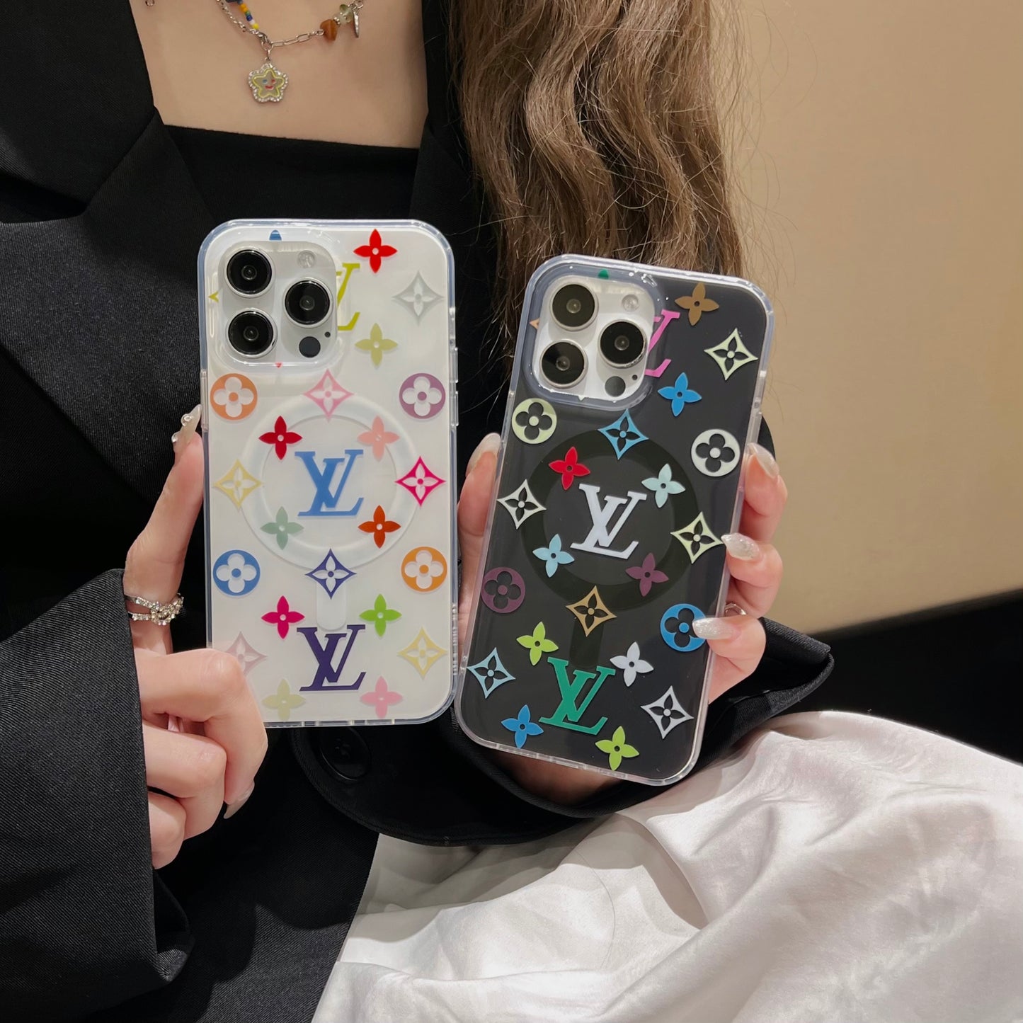 Colorful LV phone case