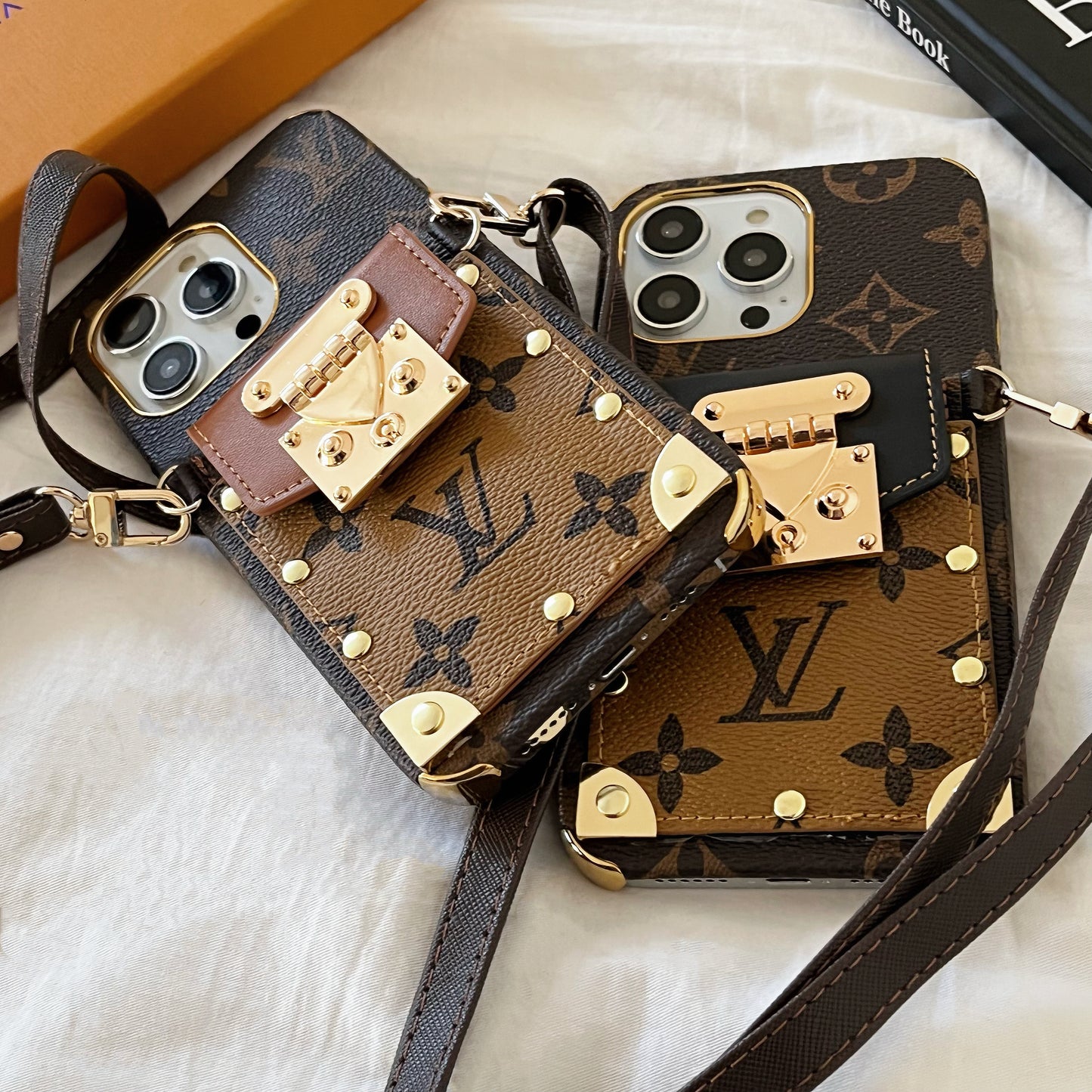 LV original leather phone cases