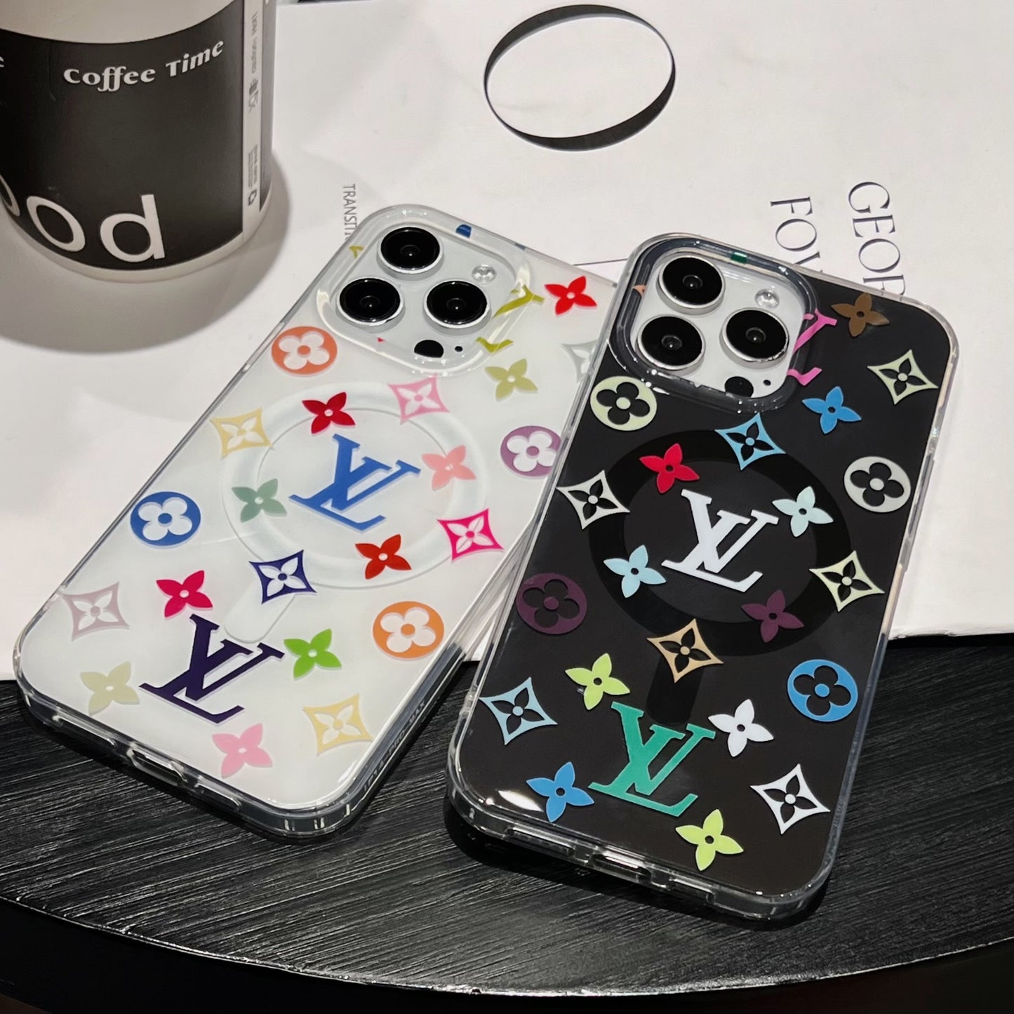 Colorful LV phone case