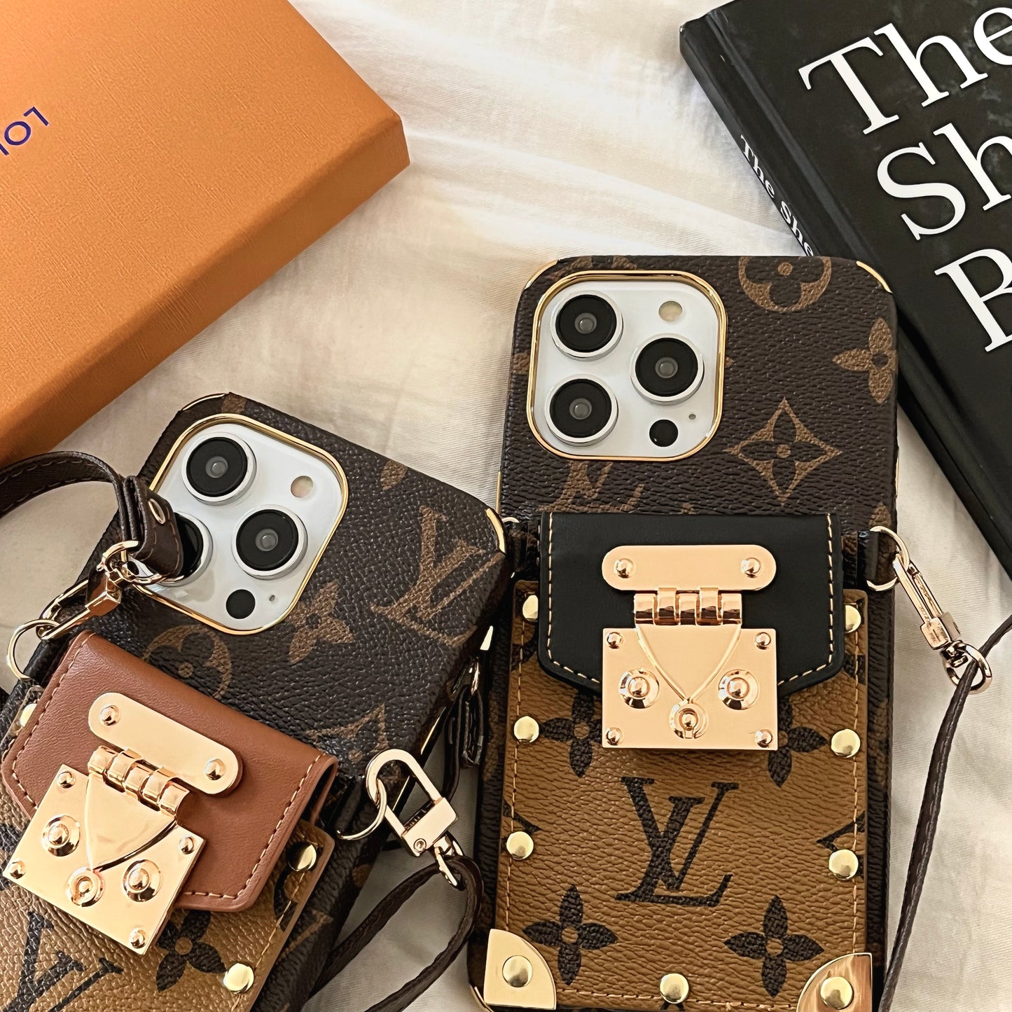 LV original leather phone cases