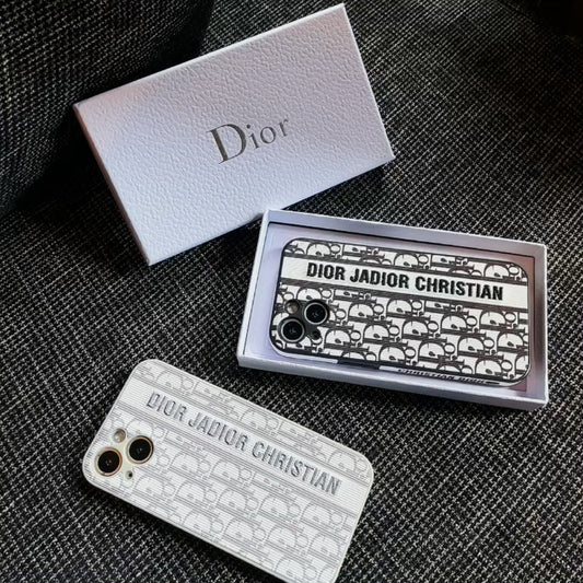 Dior iPhone Case-Original Dior Leather Phone case