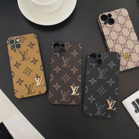 LV iPhone Case_Gold LV Phone Case