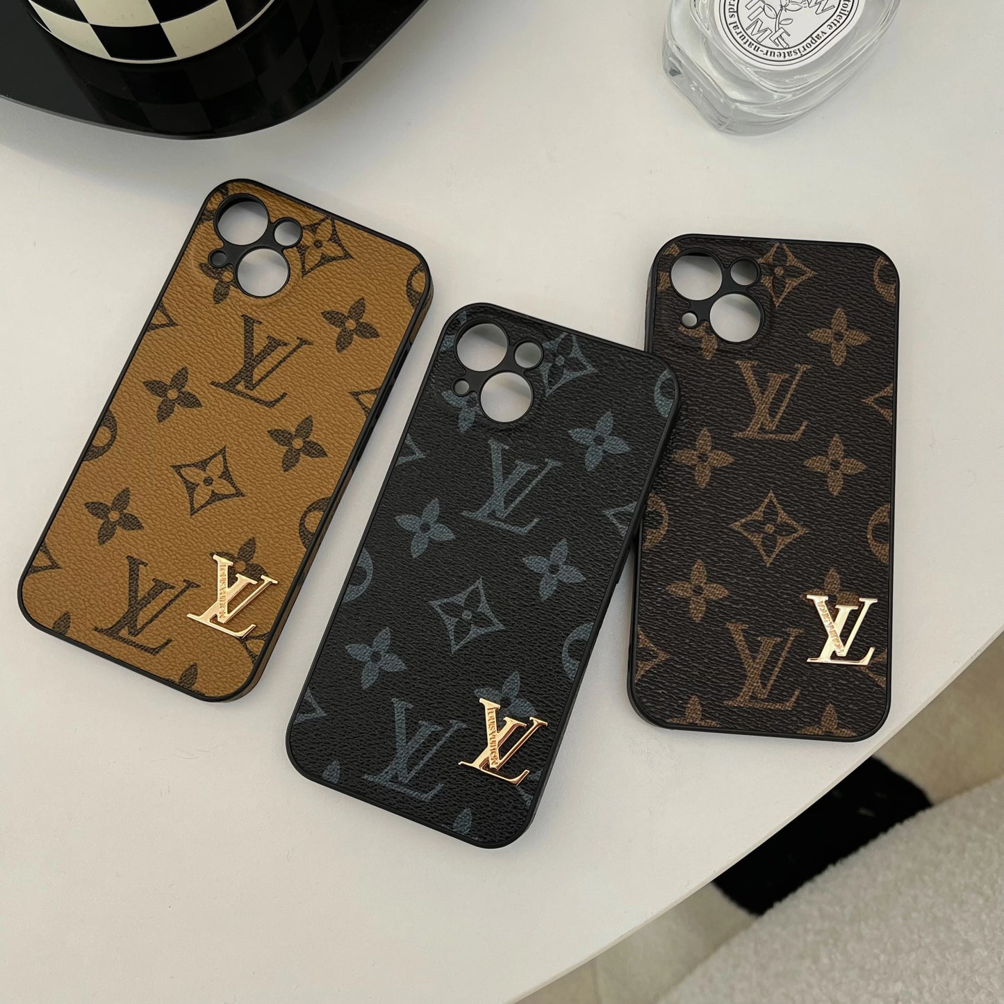 LV iPhone Case_Gold LV Phone Case